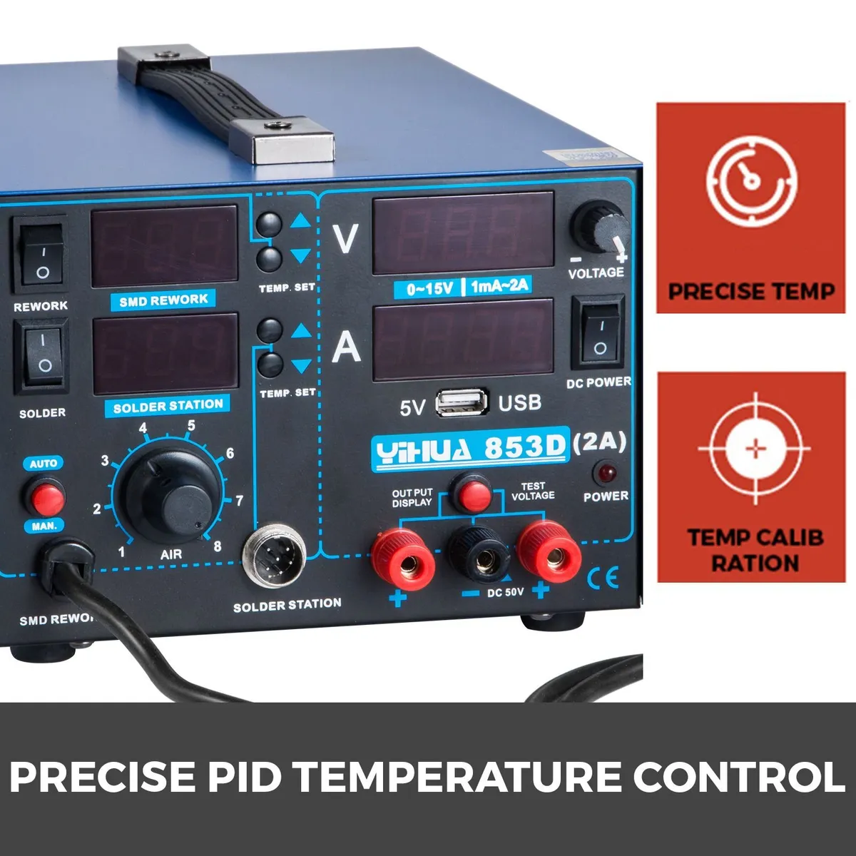 Professional Digital Hot Air Rework Station - Image 2