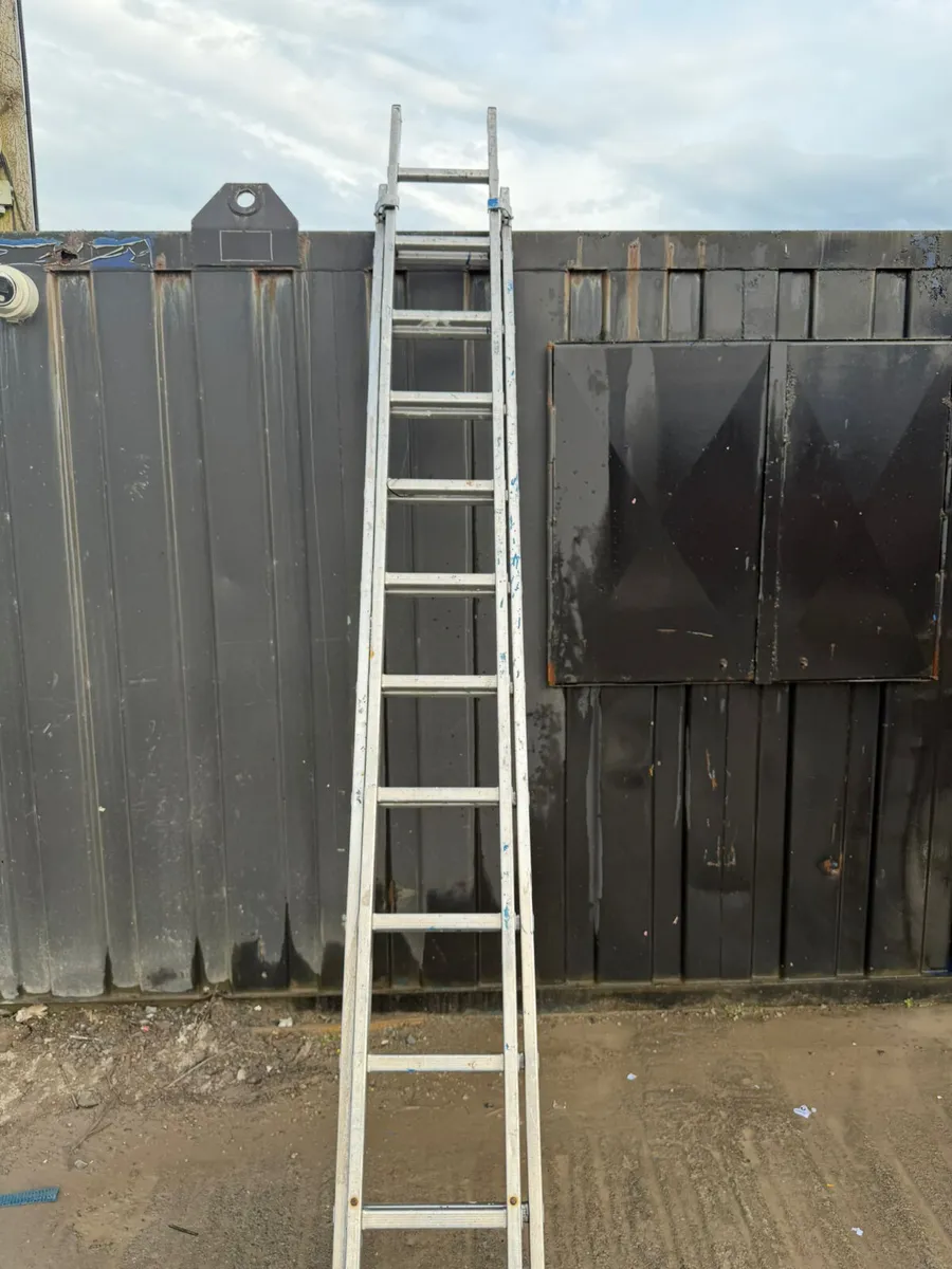 Double Ladder with Ladder Clamps and Stand - Image 1