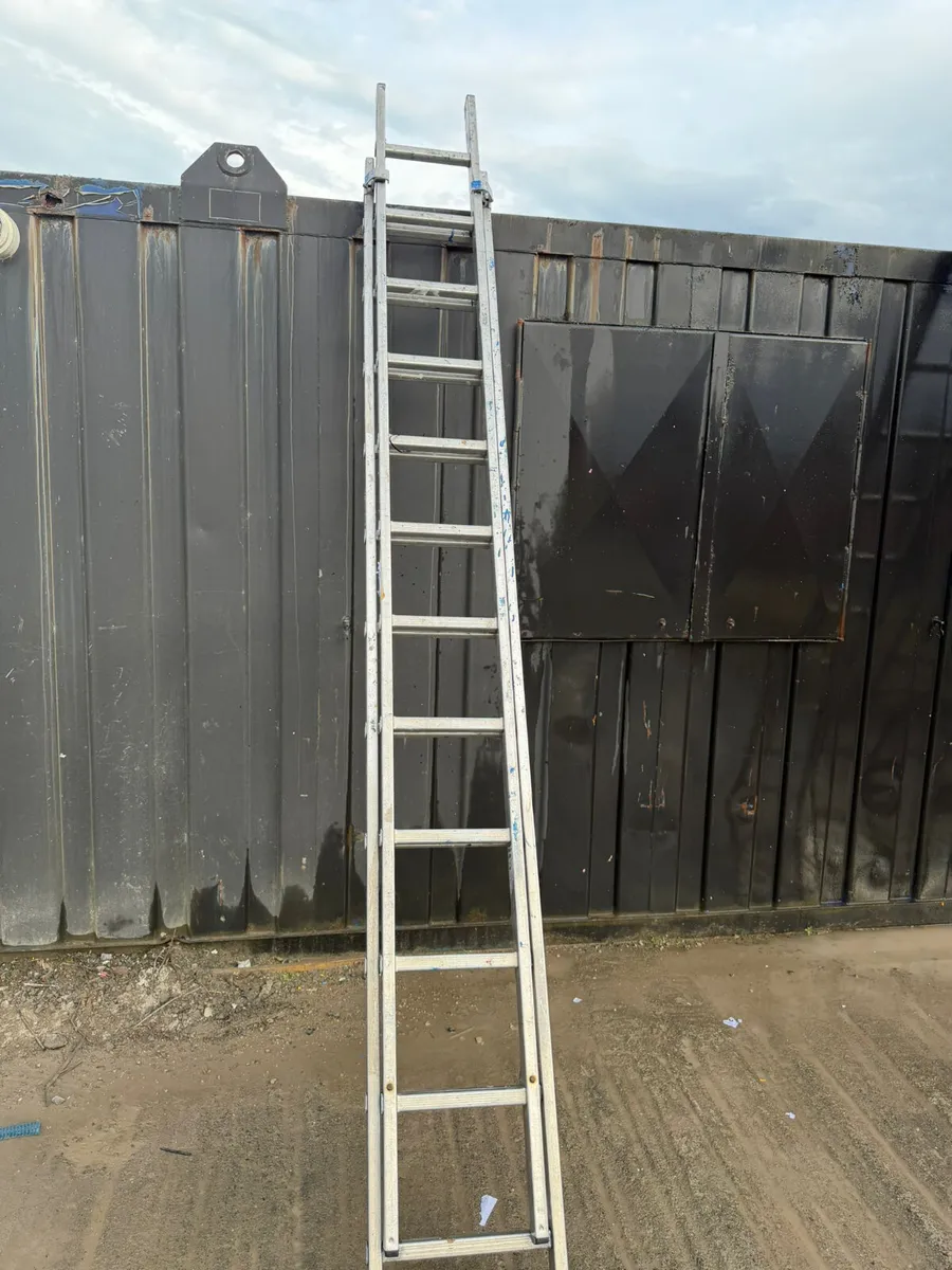 Double Ladder with Ladder Clamps and Stand - Image 2