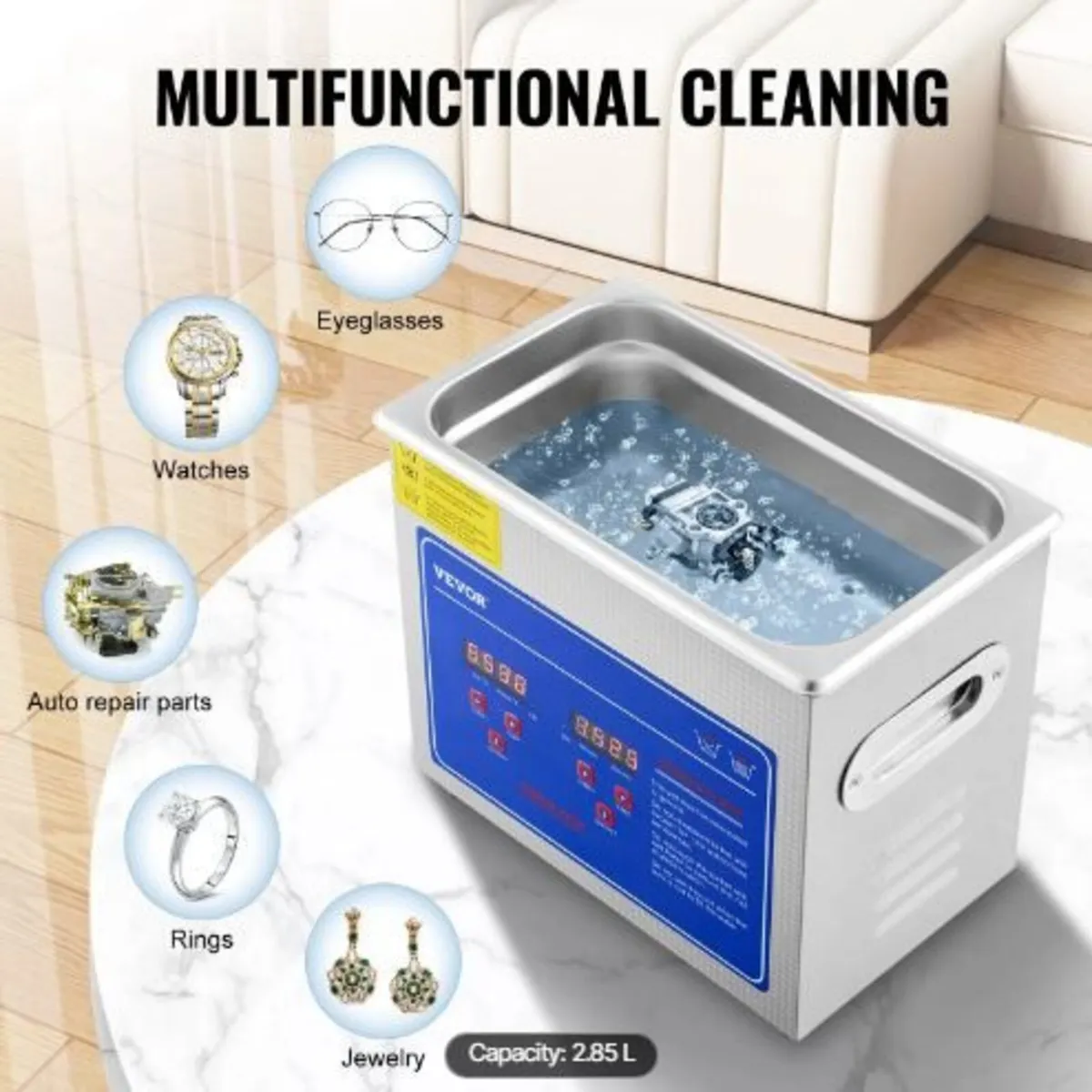 Professional Ultrasonic Cleaner, 2.85 L - Image 3