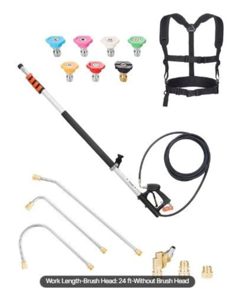 Pressure Washer Telescoping Wand, 24 ft - Image 3