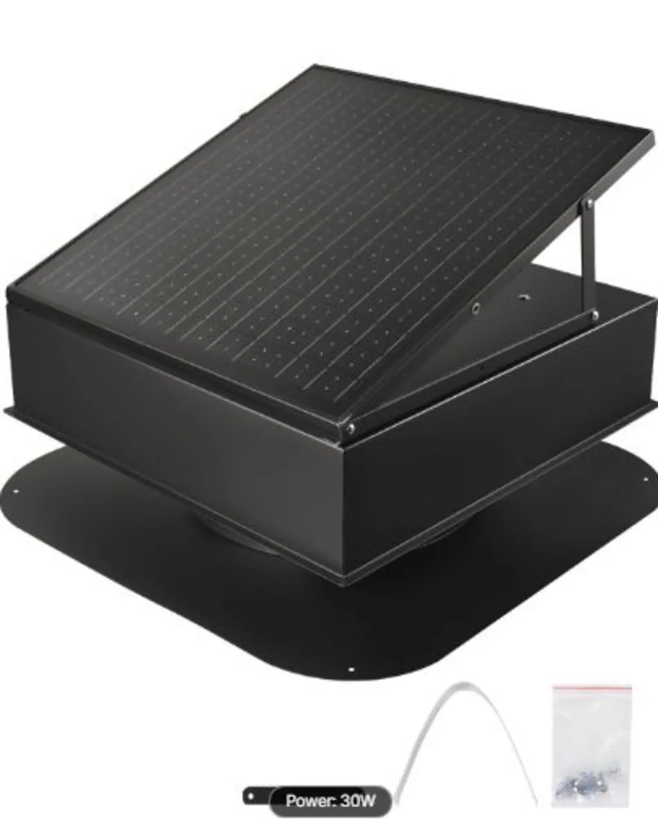 Roof Attic Exhaust Fan, 35W Smart Solar Roof - Image 1