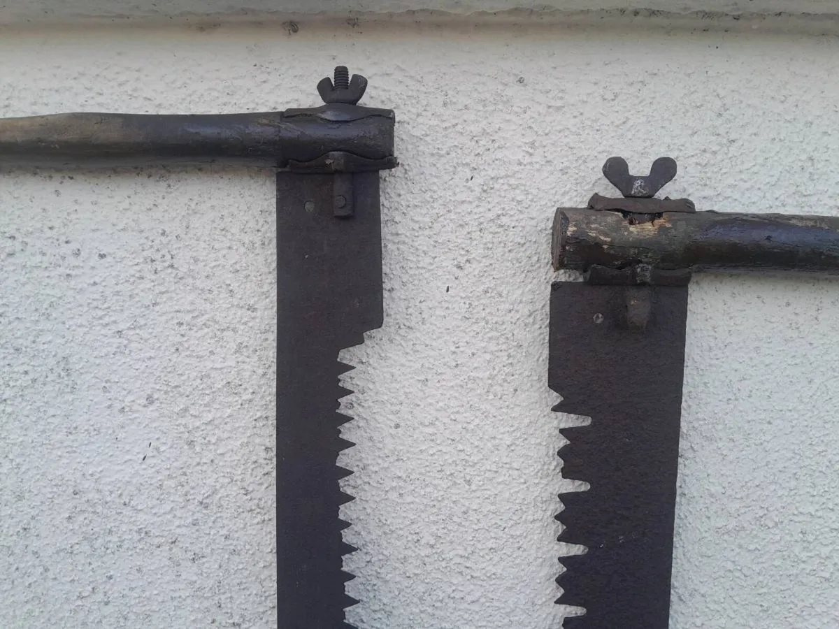 Two vintage  Cross cut saws - Image 3