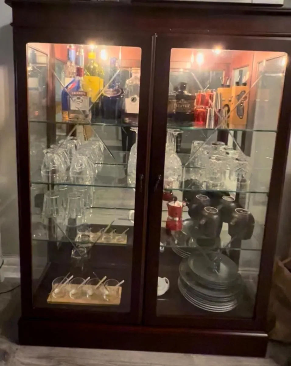 Solid Wood Glass Display Cabinet / Curio Cabinet ( - Image 1