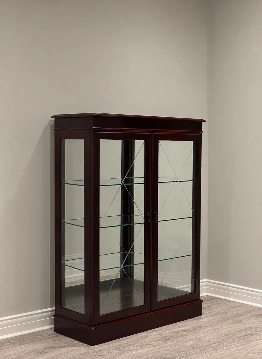 Solid Wood Glass Display Cabinet / Curio Cabinet ( - Image 2