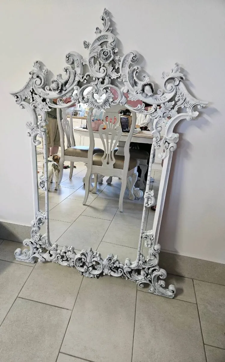 Oak mirror