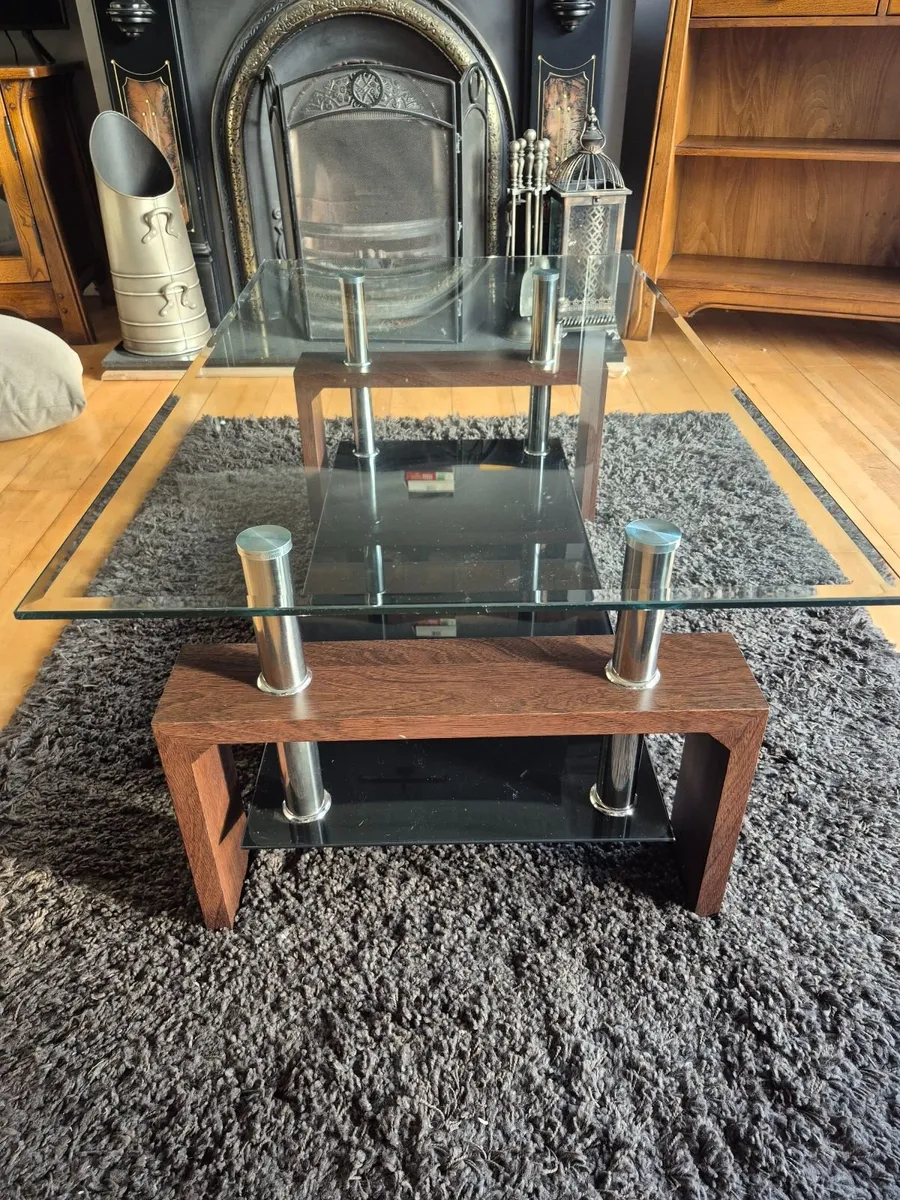 Glass coffee table - Image 2