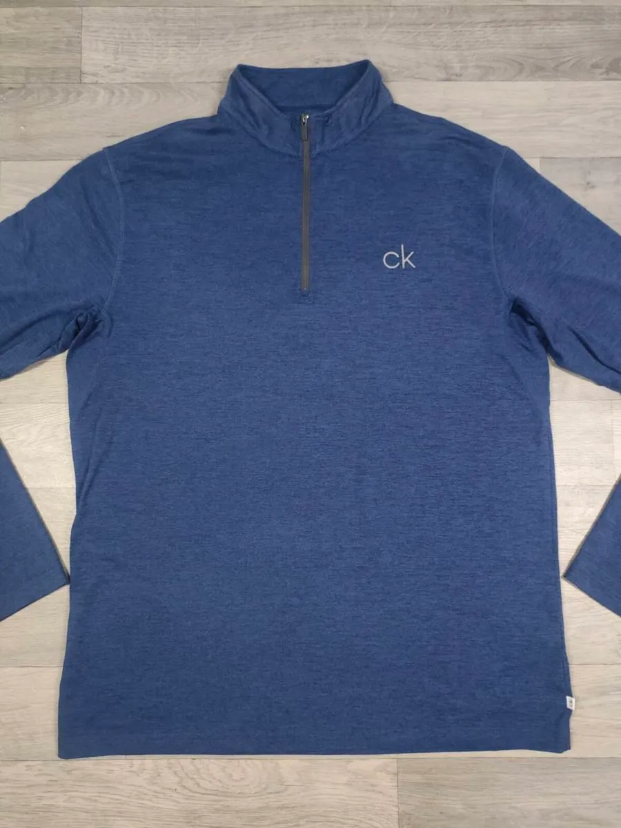 CK Calvin Klein Golf Half Zip Golf Jumper Mens XL - Image 2