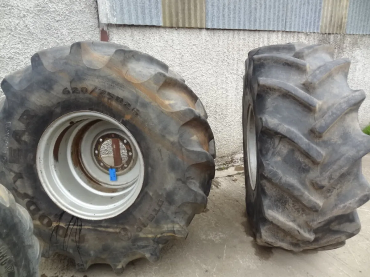 Goodyear 8 Stud 620/75R26 Wheels - Image 1