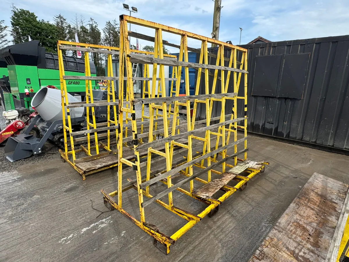 Glass Panel Stand A-Frame Storage Rack - Image 4