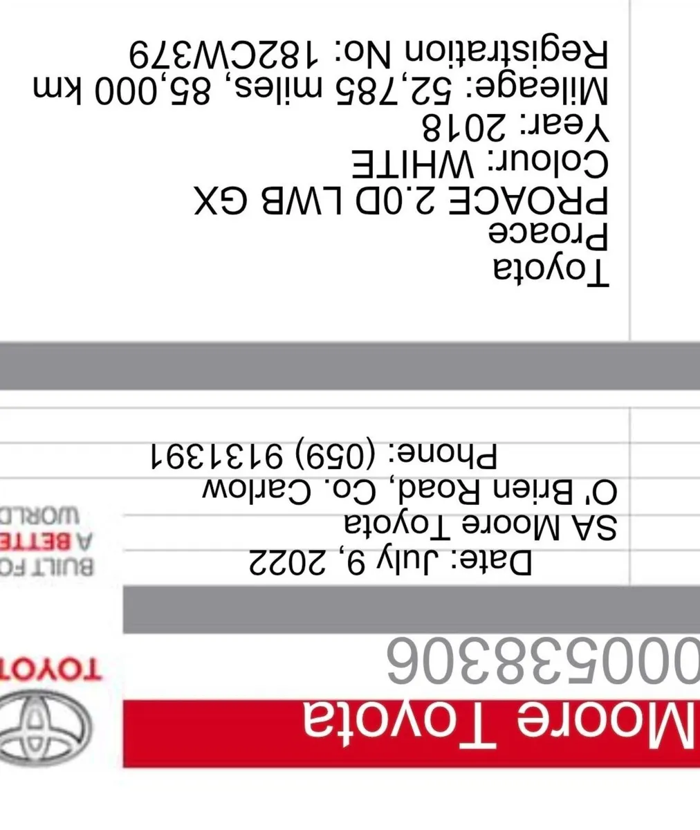 Toyota Proace 2018 No VAT sold with new DOE - Image 3