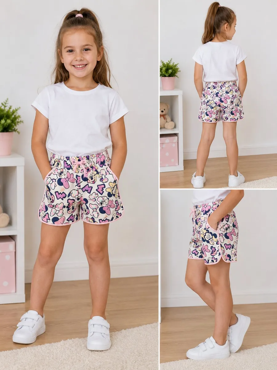 Disney Minnie Mouse Girls Shorts – Size 116 cm (5– - Image 2