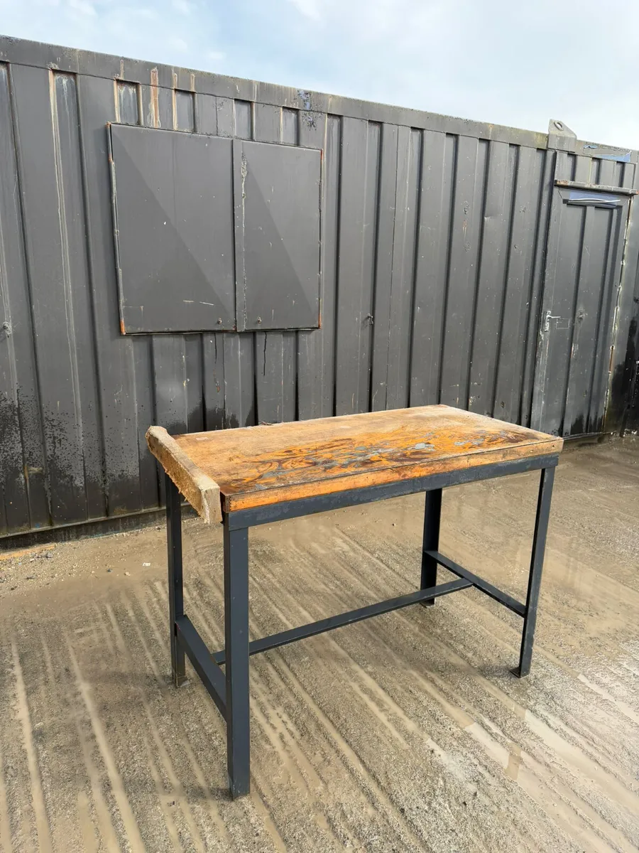 Heavy Duty Steel Workshop Table - Image 1
