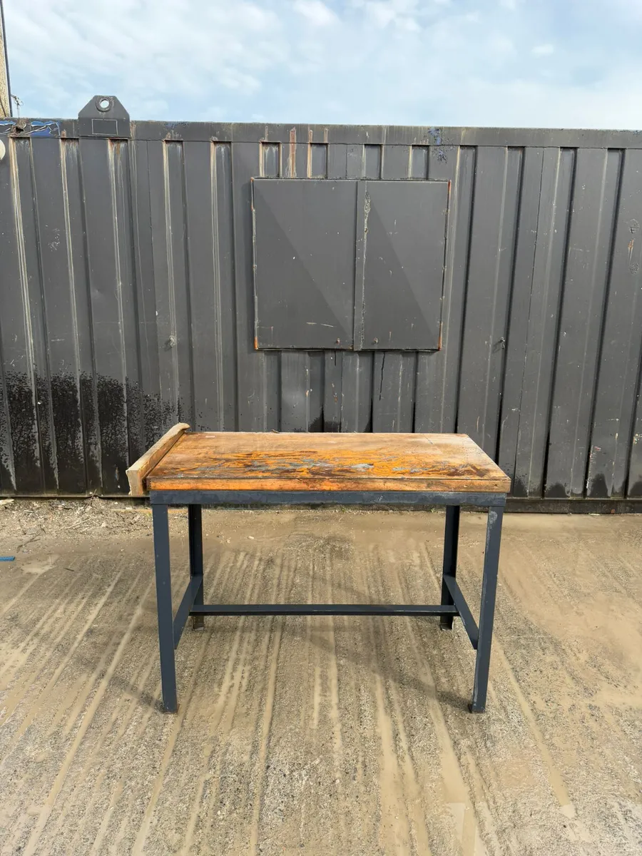 Heavy Duty Steel Workshop Table - Image 2