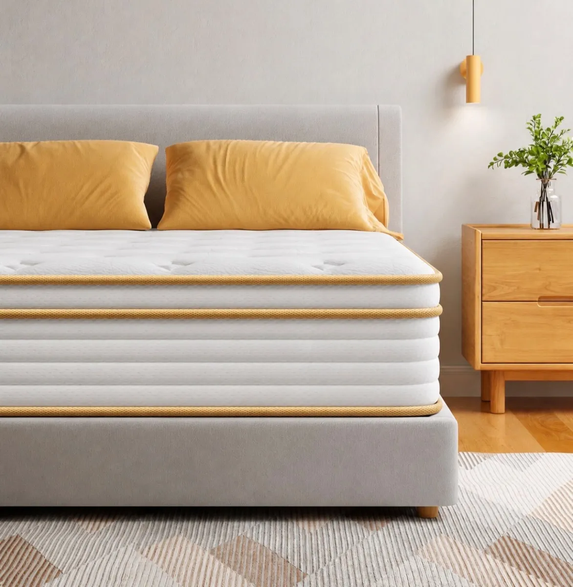 Kingsize Mattress 150x200 25cm Hybrid 5ft Mattress - Image 1