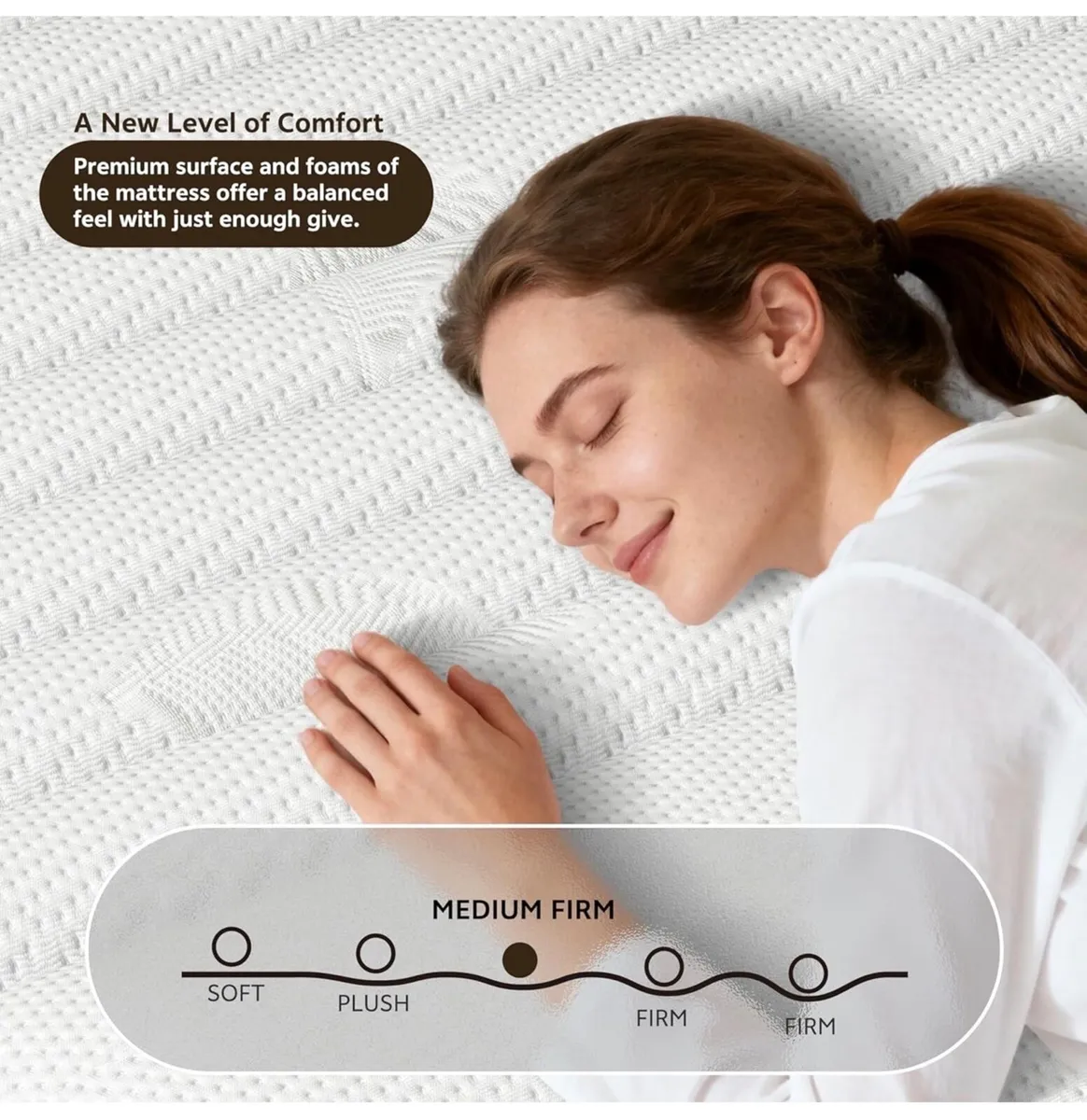Hybrid King Size Mattresses 5FT 25cm Medium Firm P - Image 4