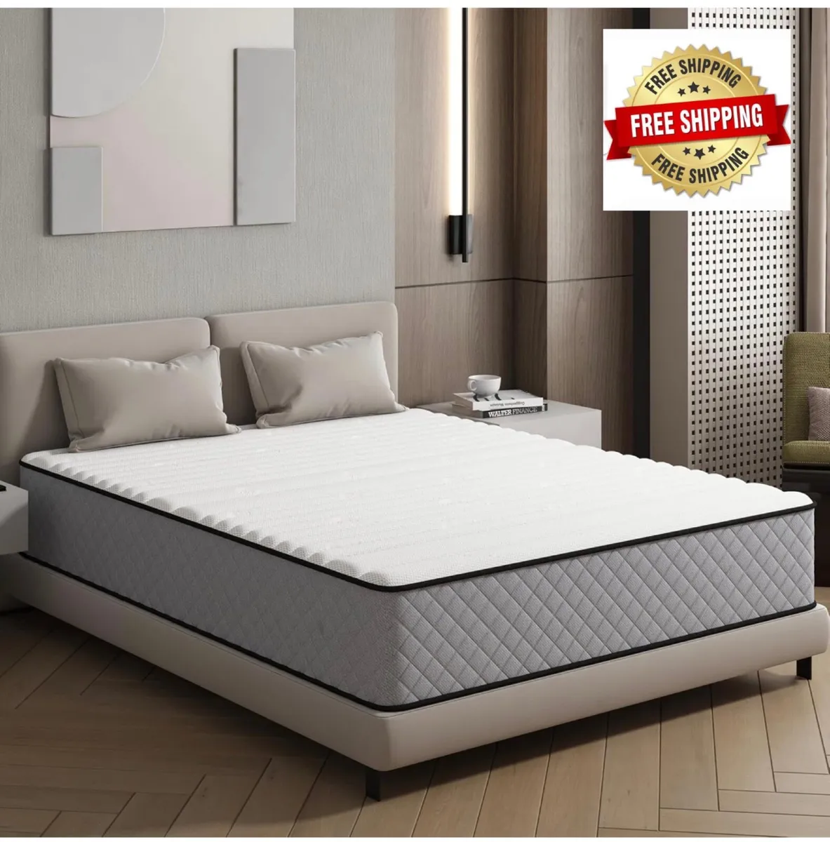 Hybrid King Size Mattresses 5FT 25cm Medium Firm P - Image 1