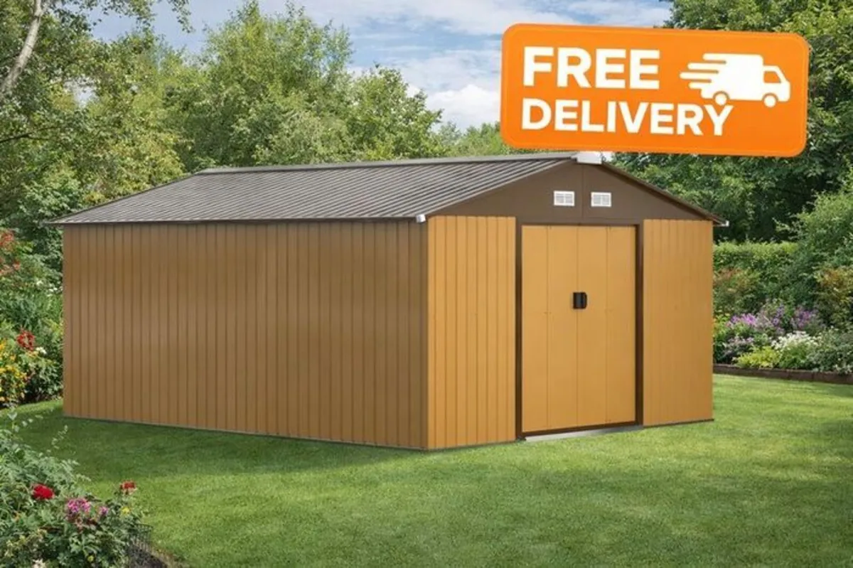 13 x 11ft Metal Shed Large - Image 2