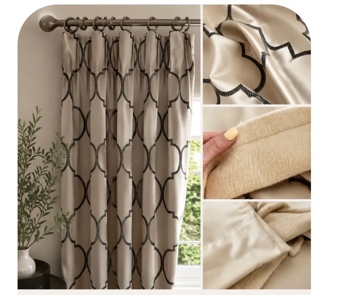 Luxury hand made silk curtains - Image 2