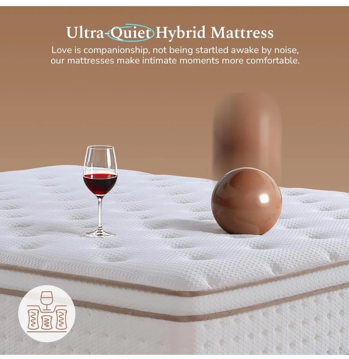 12 Inch 5ft King Mattress, King Size Mattresses Me - Image 4