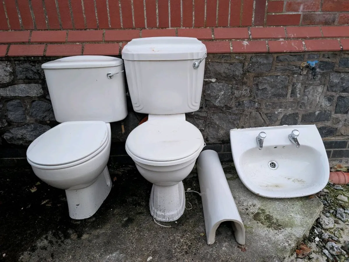 Toilets and sink