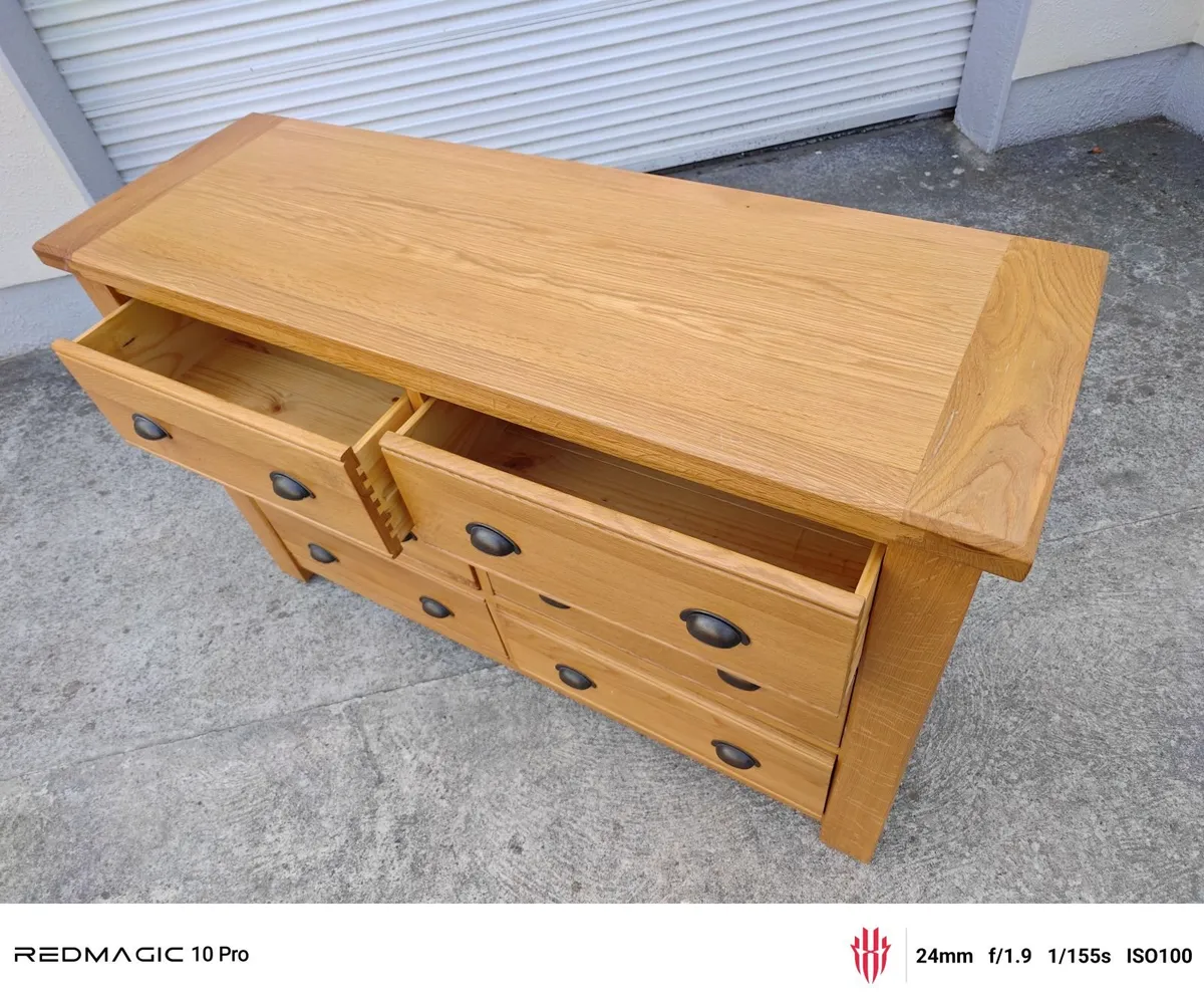 Oak Chest of Drawers - Image 3