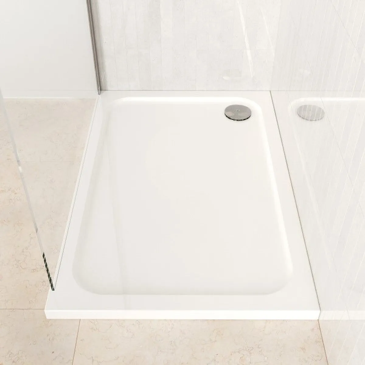 1200x900mm Rect Shower Tray - incl shower trap BRAND NEW