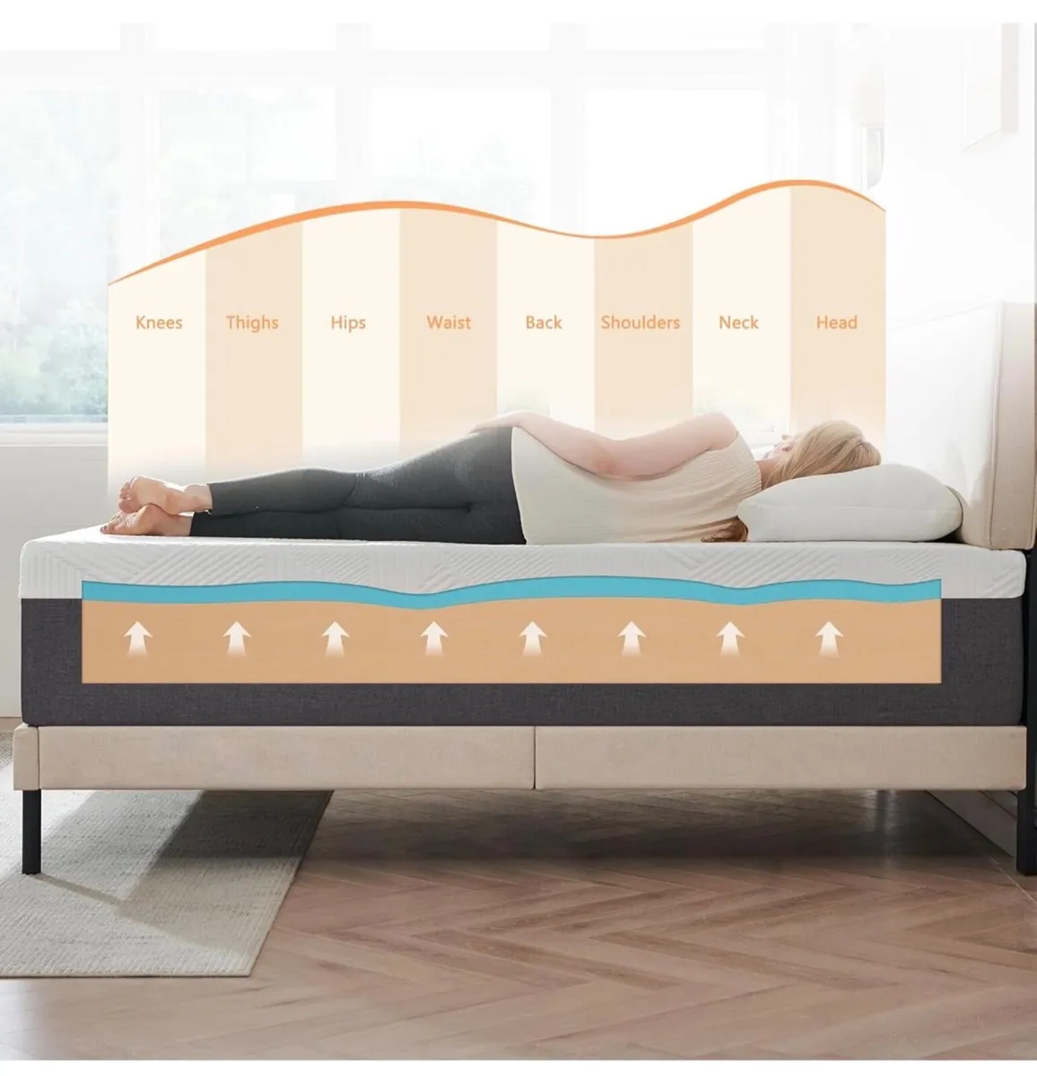 Mattress,25cm Thickness King Mattress with Memory - Image 2