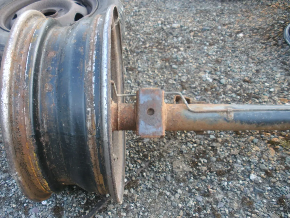 Trailer axel, wheels, rims, Tyres, - Image 2