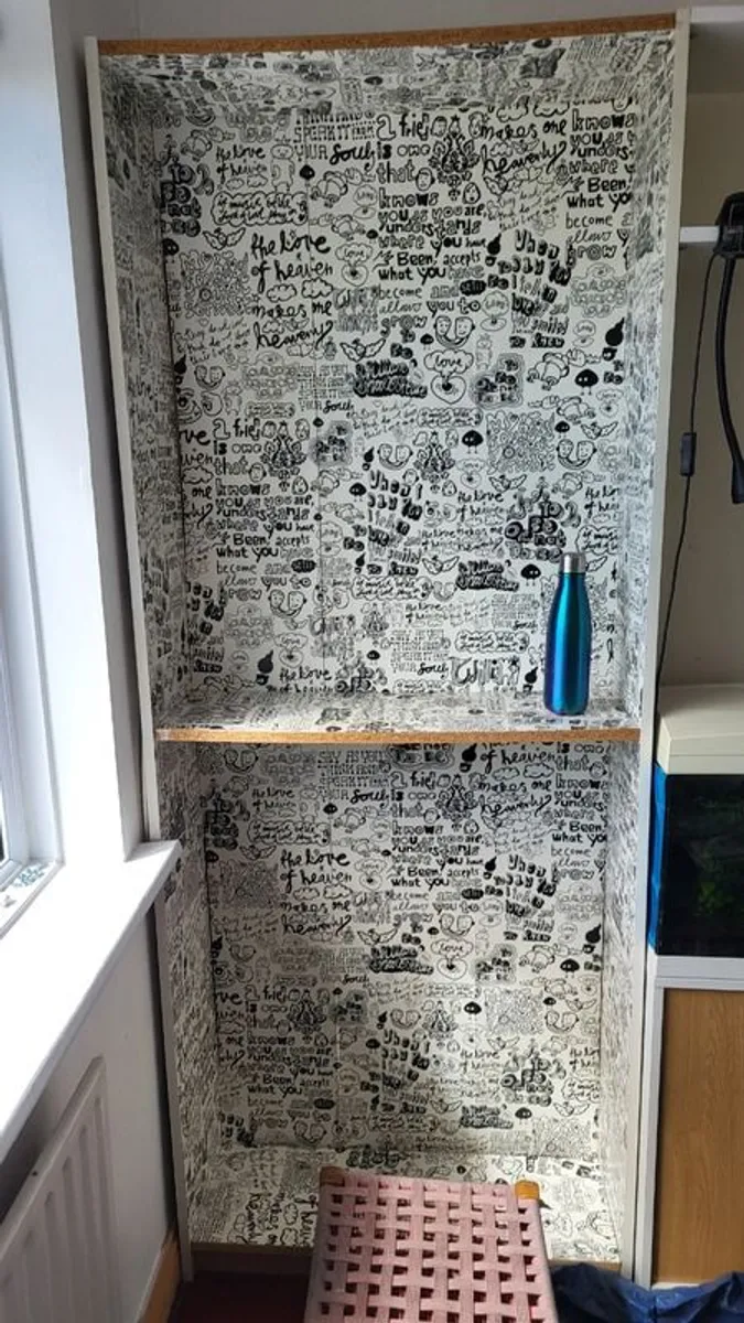 2 Ikea Billy bookcases + extra shelf between - Image 1