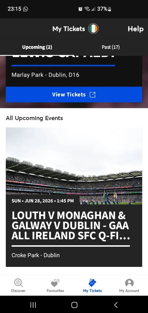 Tickets Louth V Monaghan