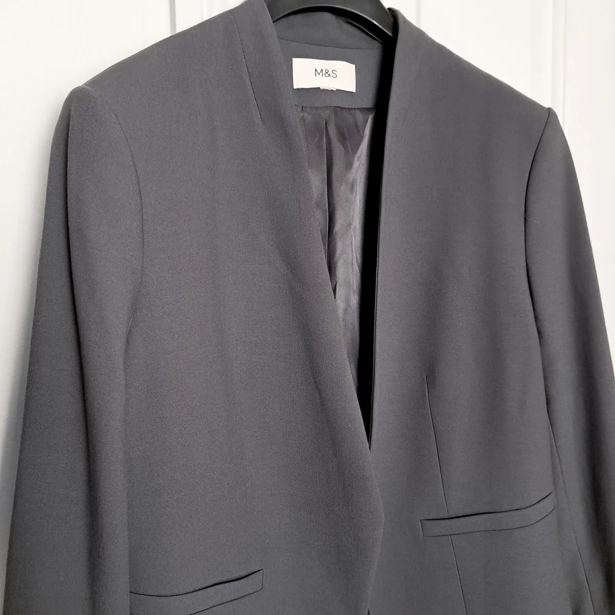 Marks & Spencer Grey Open Front Blazer 14UK/42EU - Image 3