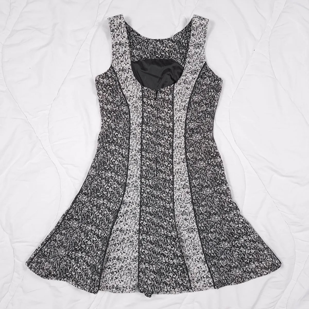 H&M Black White Sleeveless Mini Dress 8UK/36EU - Image 3