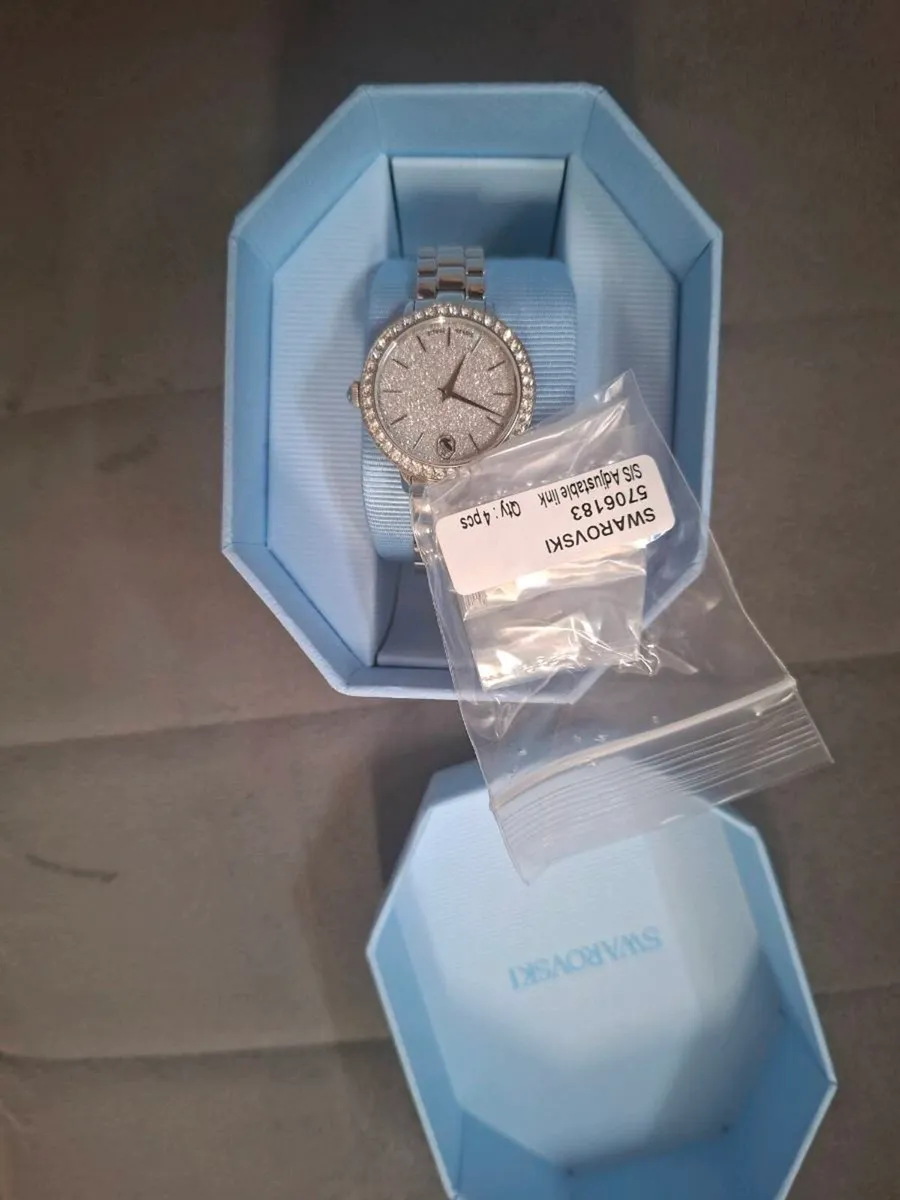 Swarowski Diamond Silver Watch - Image 2