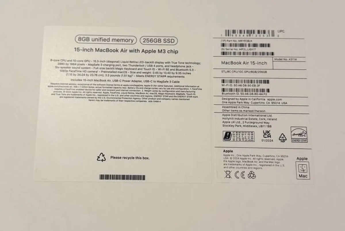 MacBook Air 15 M3 2024 - Excellent condition - Image 2