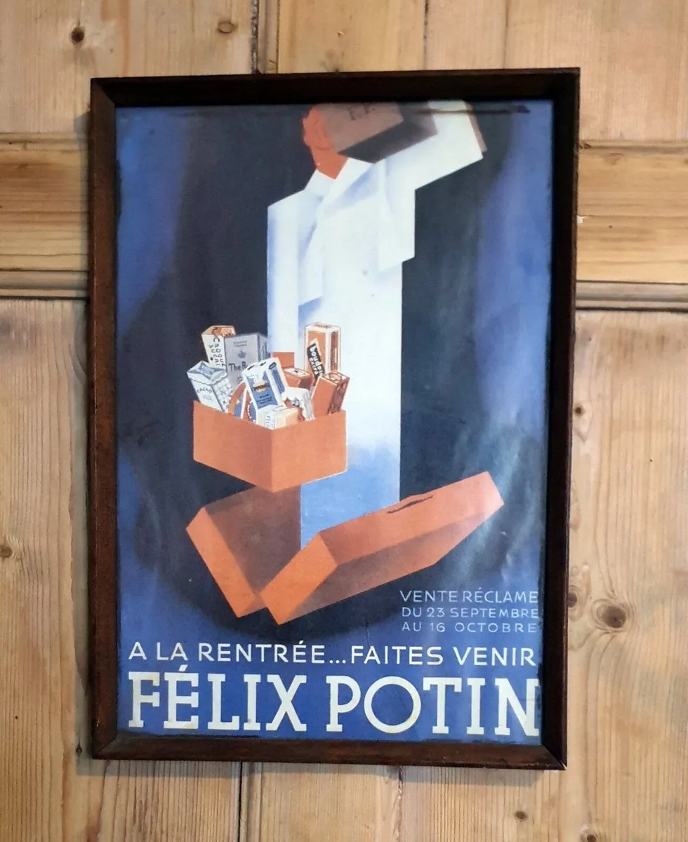 Framed Vintage Félix Potin Art Deco Ad' - Image 4