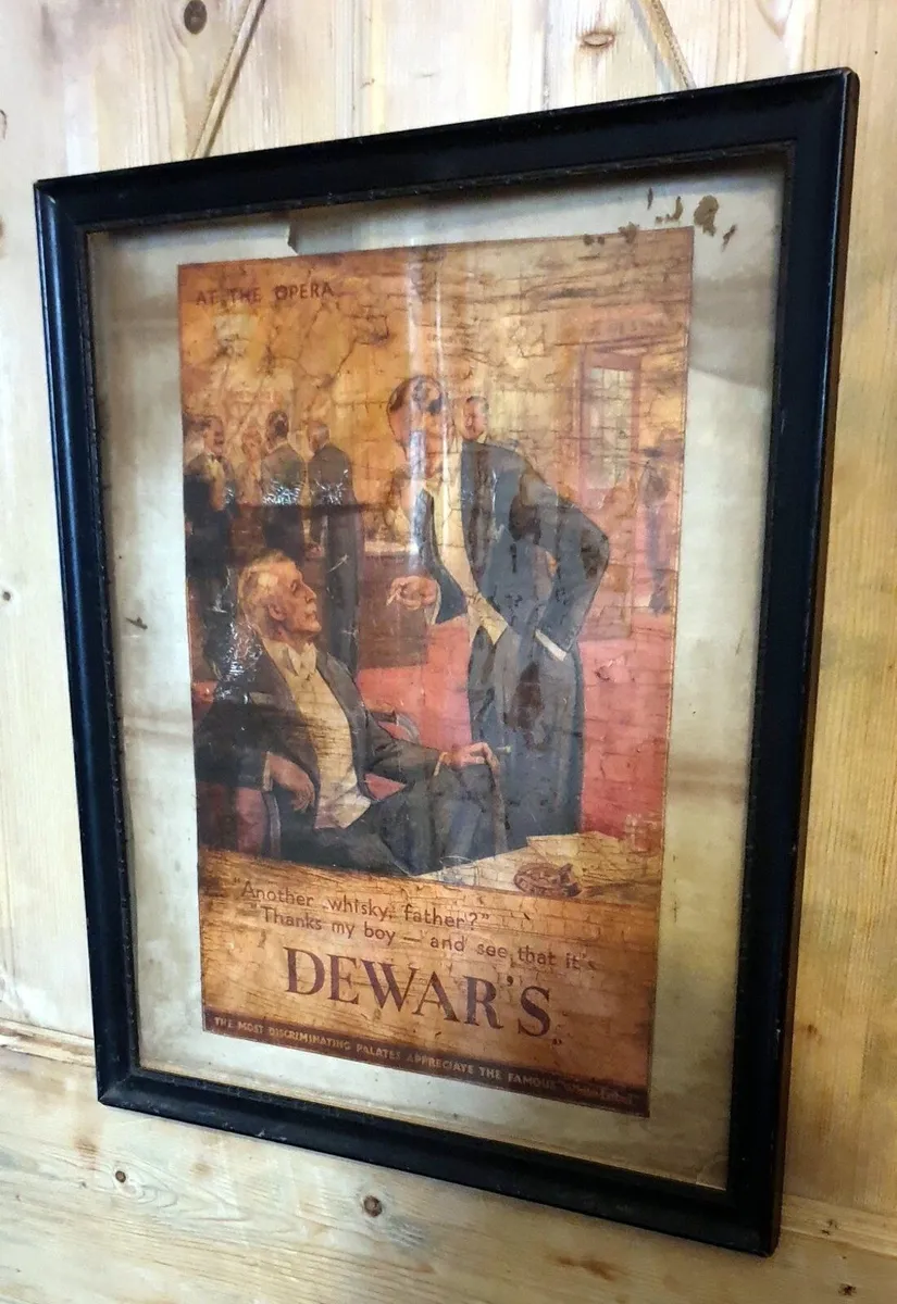 Vintage Dewar’s Framed Advertising Print - Image 2