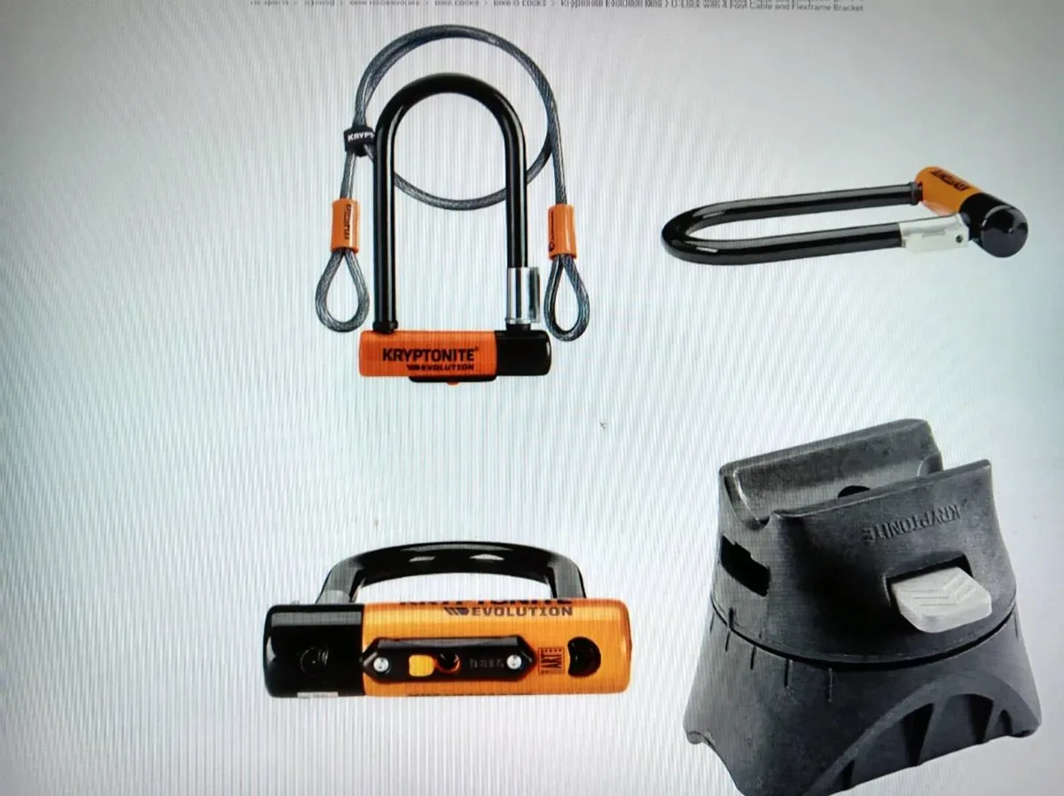 Lock Kryptonite+Cable+Bracket Angle Grinder Proof - Image 4