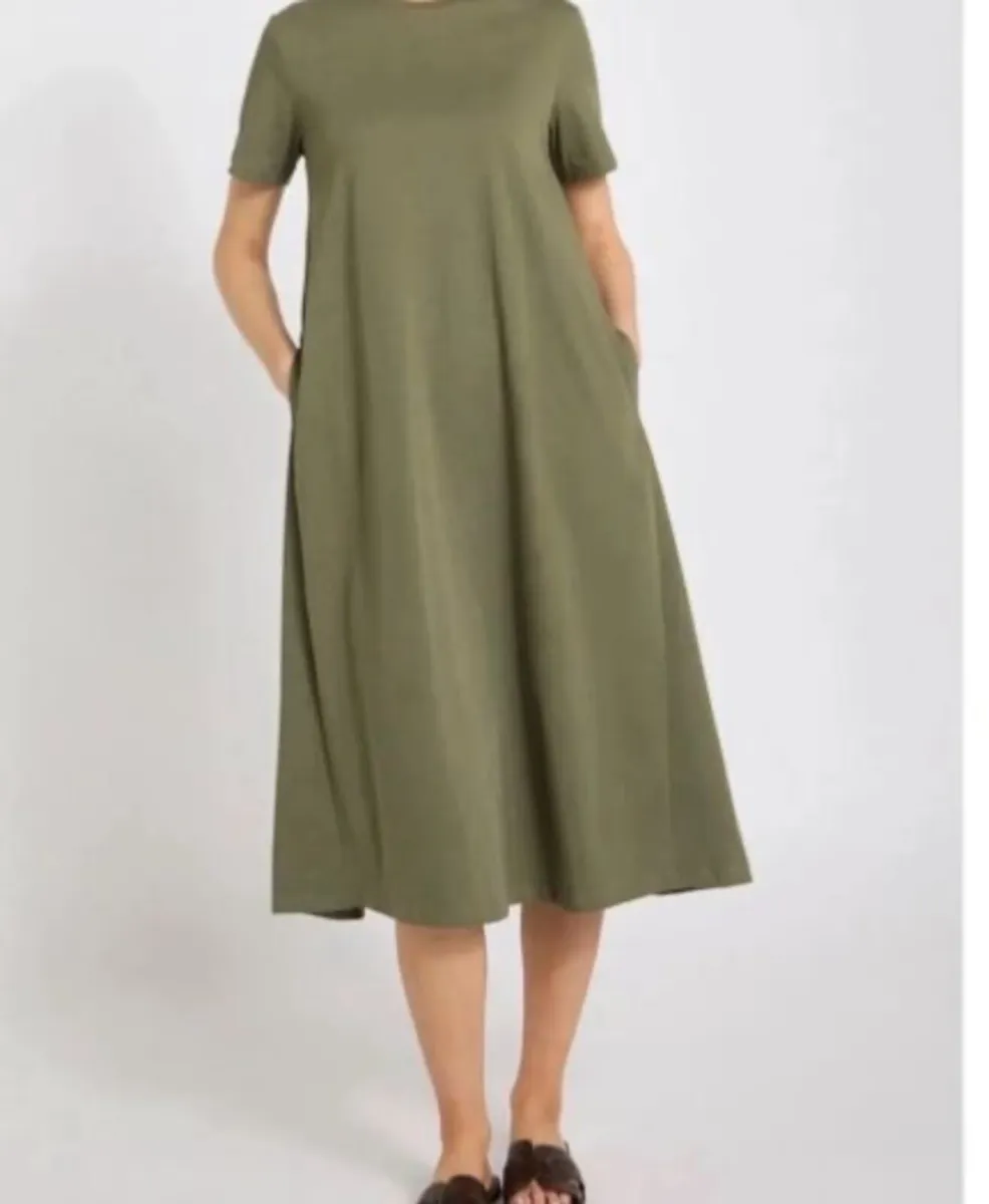 New Khaki T-shirt oversized dress size small - Image 1