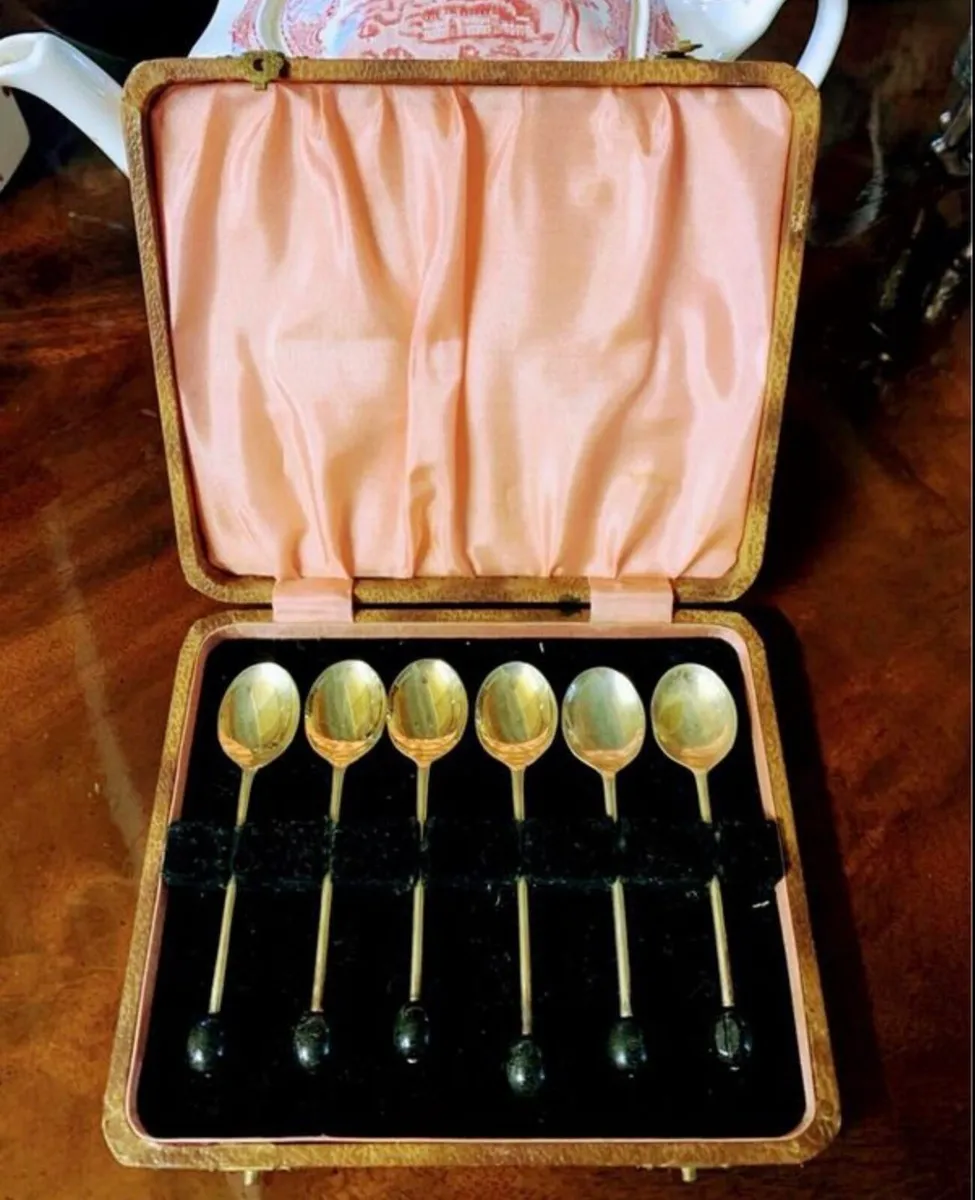 Art deco coffee bean spoons