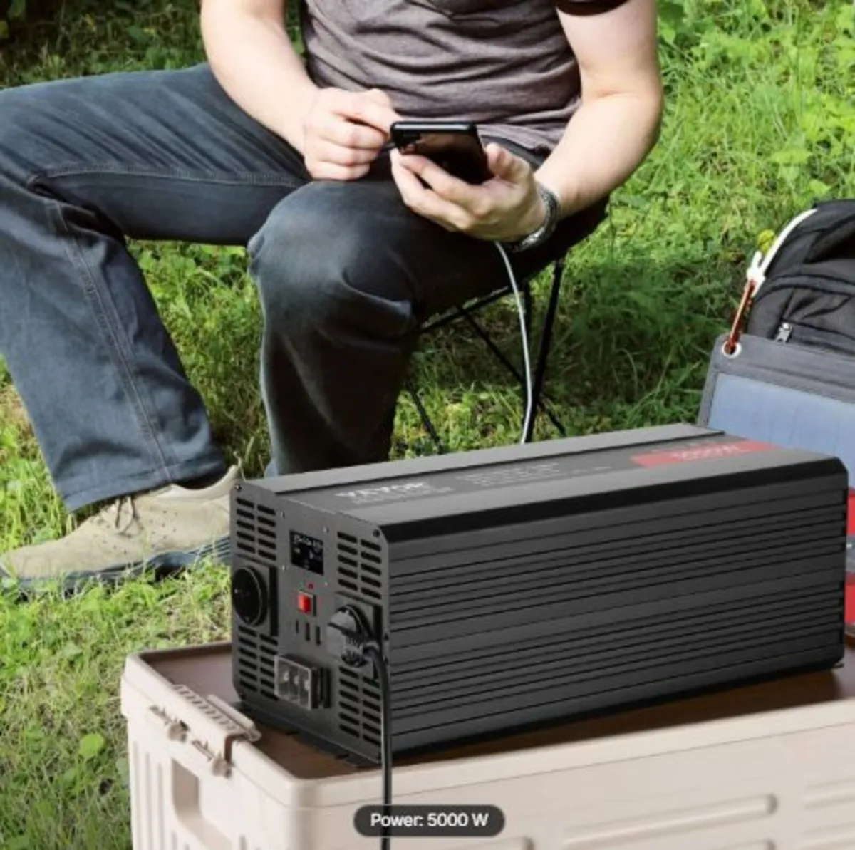 Modified Sine Wave Inverter, 5000W, DC 12V to AC - Image 3