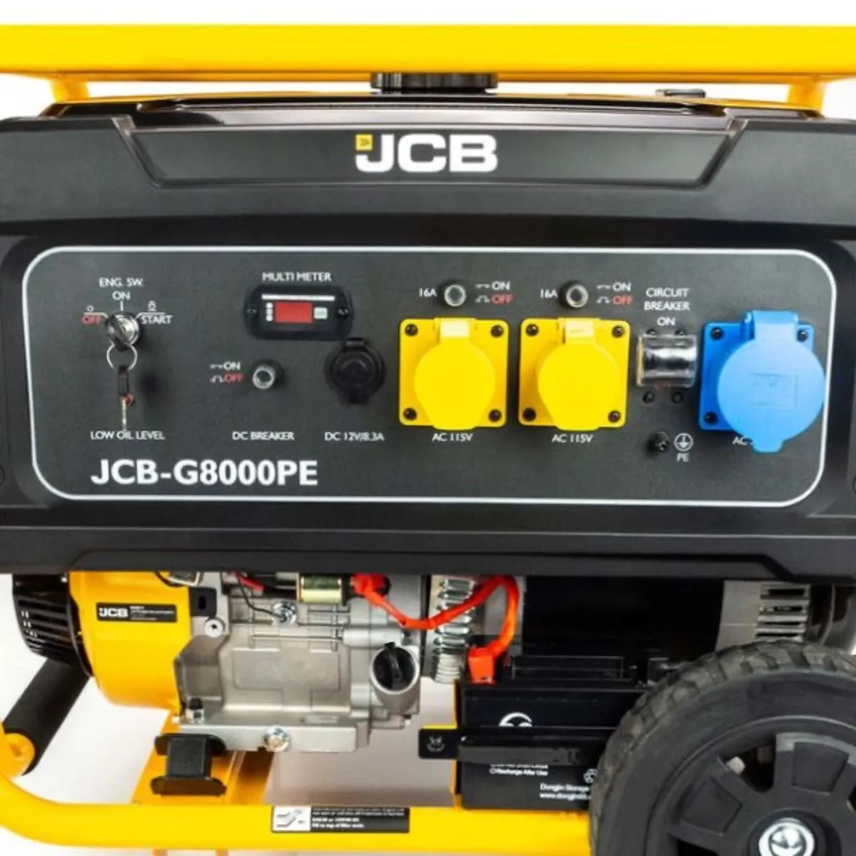 JCB 7.9KW/9.8KVA Petrol Site Generator - Image 2