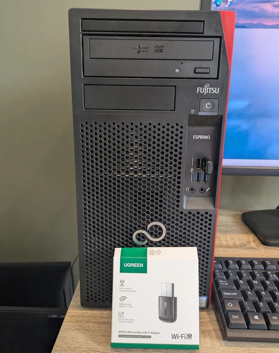 Fujitsu i7 Tower 16GB 512GB Win11 Office 24 - Image 1