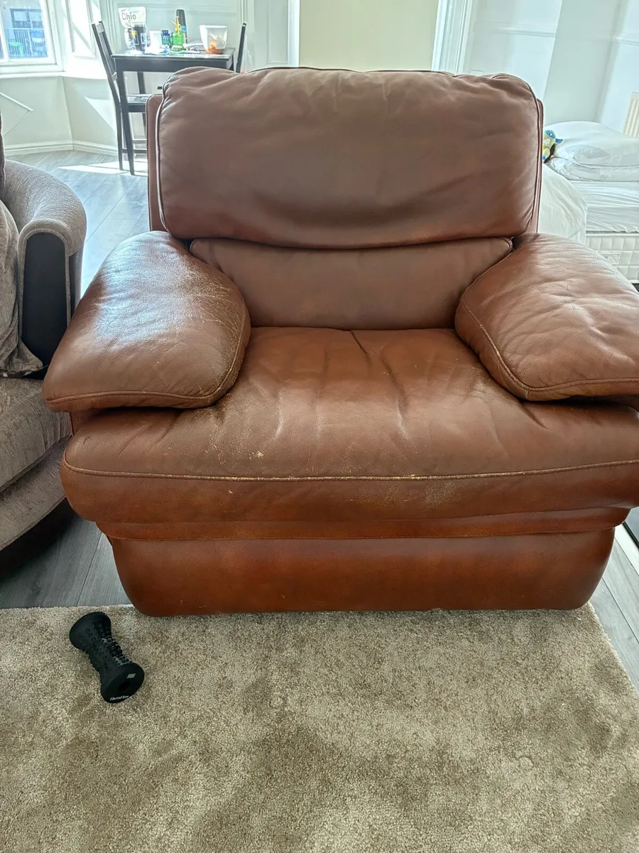 Free leather electric recliner - Image 1