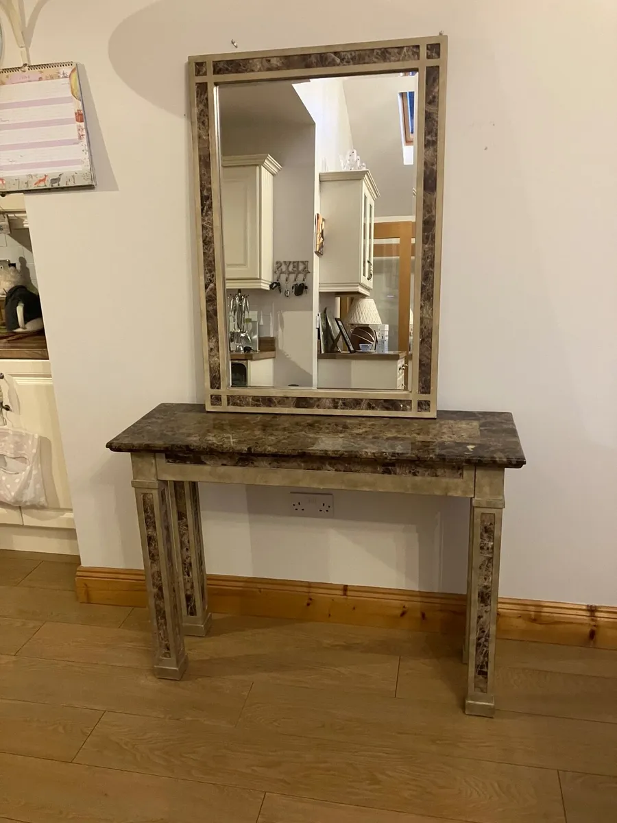 Hall Table and matching mirror