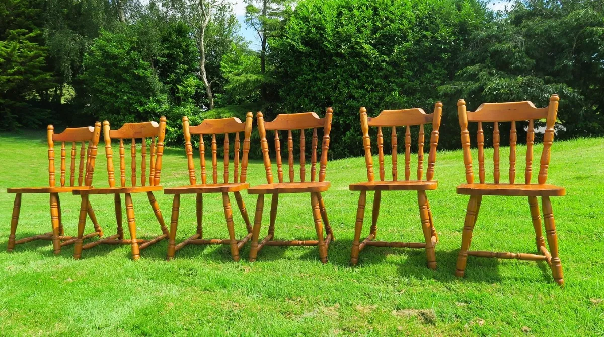 Wooden kitchen chairs - Image 2