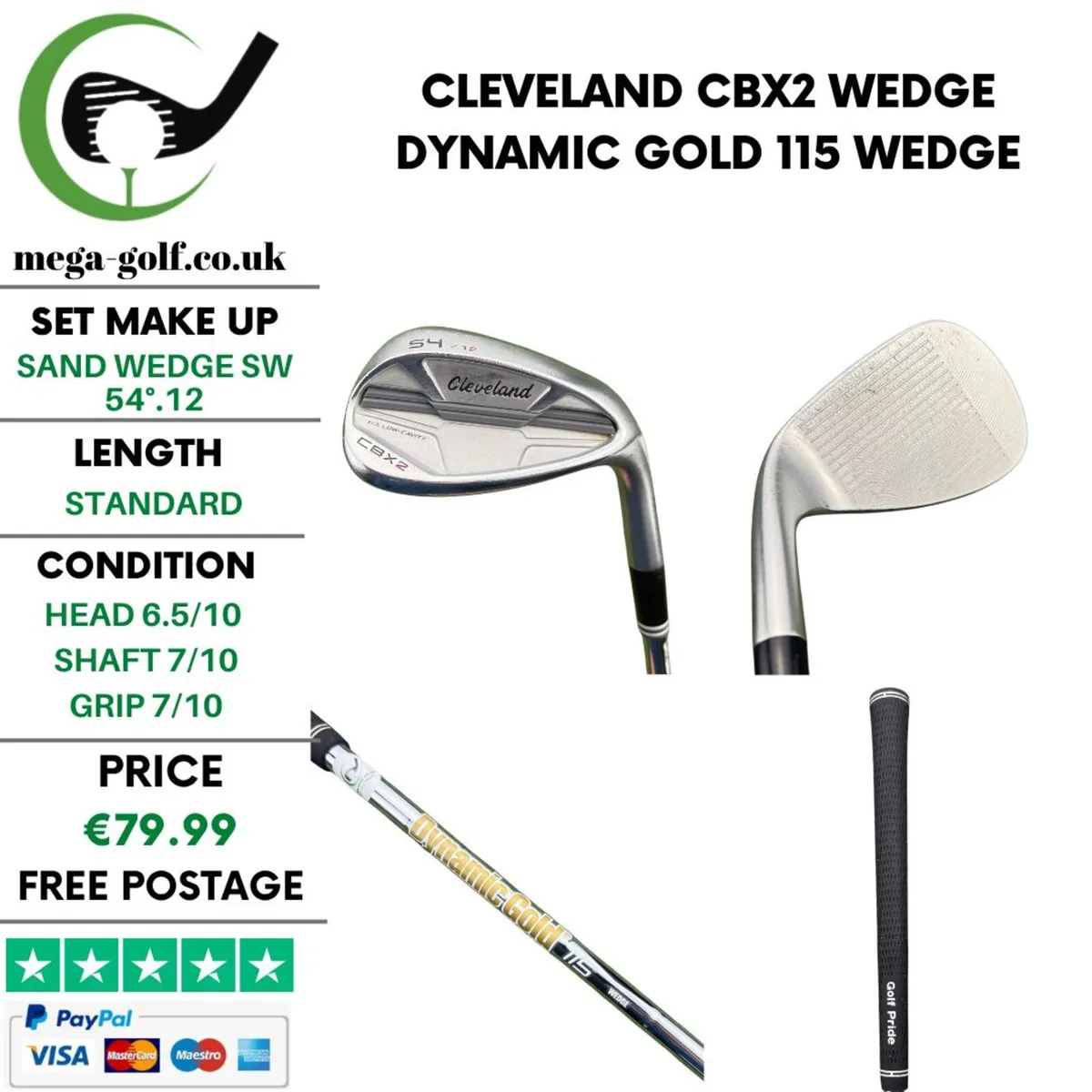 Cleveland CBX2 Wedge Sw 54°.12 / Wedge - Image 1