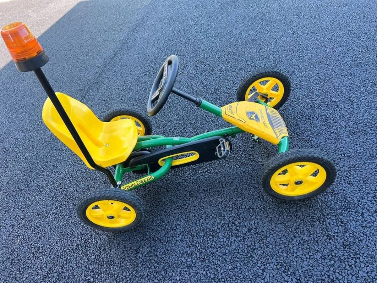 BERG Buddy John Deere Go-Kart  Excellent Condition - Image 4