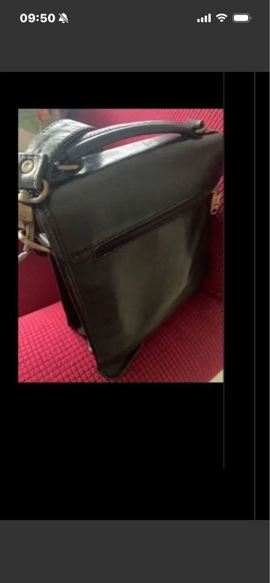 Hexagons Leather Shoulder Bag - Image 4
