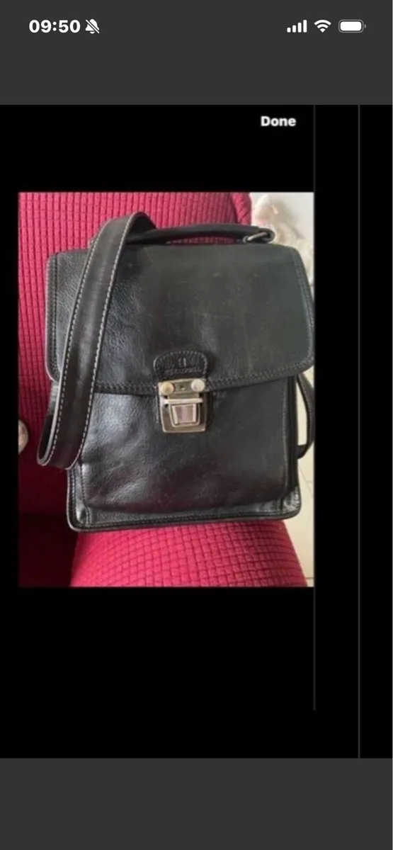 Hexagons Leather Shoulder Bag - Image 1